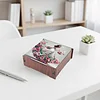 Diamond Painting Wooden Petal Girl 4 Slots Diamond Painting Storage Box for Adult Beginner
