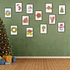 12pcs Xmas DIY Mini Square Diamond Painting Set 15x18cm