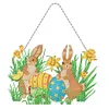 DIY Special Shaped Diamond Painting Easter Egg Bunny Festival Hanging With Lamp String Kit