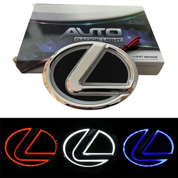 5D Lexus Light Up Emblem LED Car Tail Logo For ES240 Lexus RX350