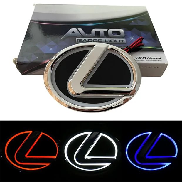 5D Lexus Light Up Emblem LED Car Tail Logo For ES240 Lexus RX350