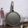 Cast Iron Round Griddle Nonstick Flat Skillet for Camping Indoor Outdoor Cooking