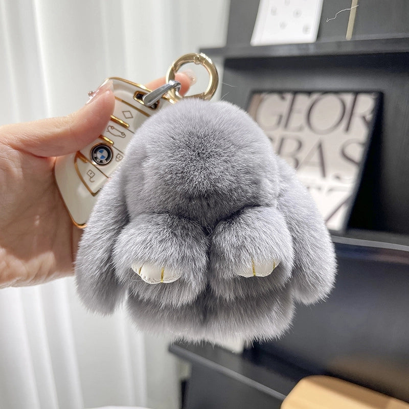 Cute Rabbit Plush Keychain