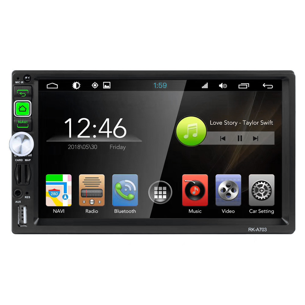 

Android 7.1 Head Unit 7 inch Quad Core 1GB+16GB WiFi GPS FM AM RDS Radio, 501 Original
