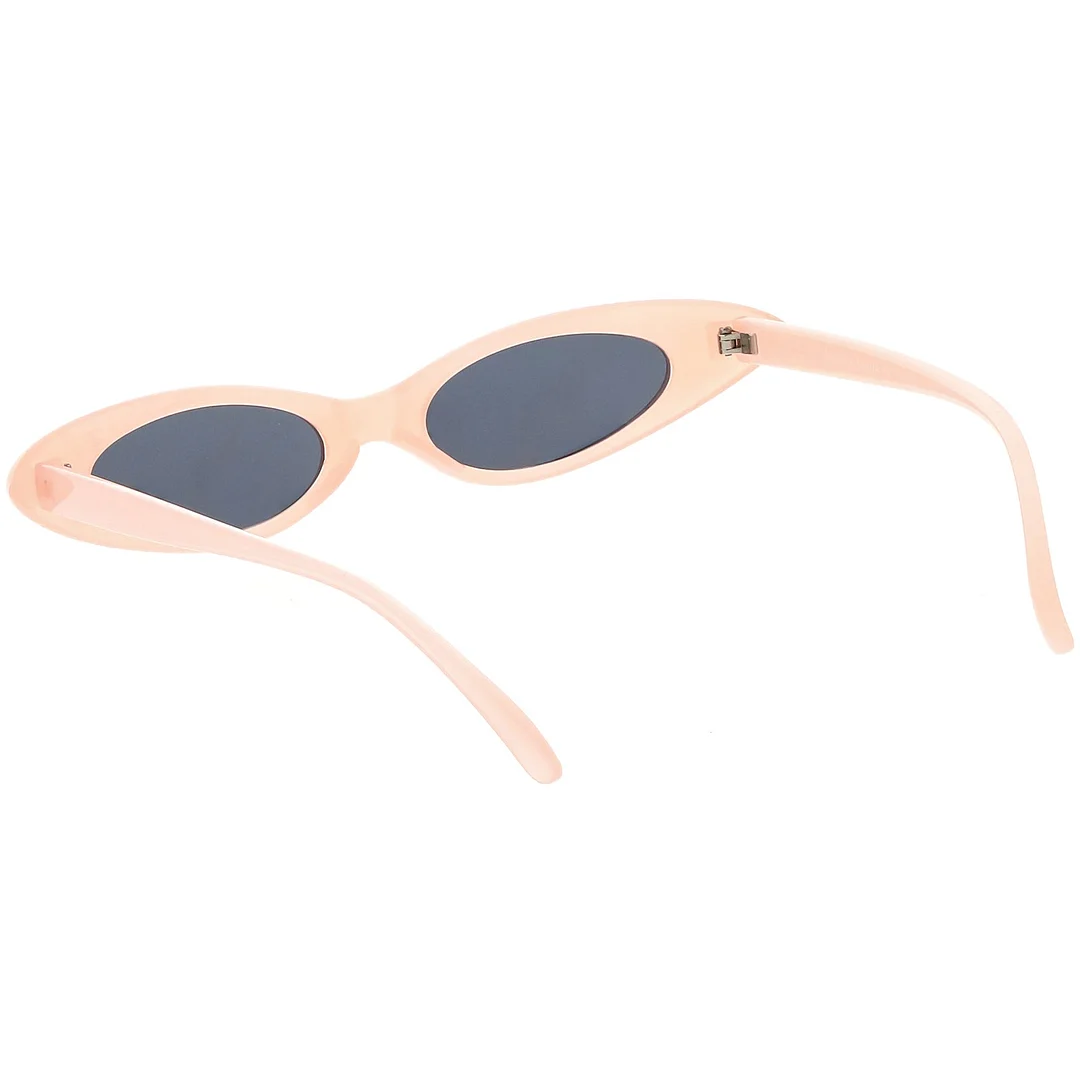Pastel Thin Extreme Oval glasses Neutral Colored Oval Lens 47mm