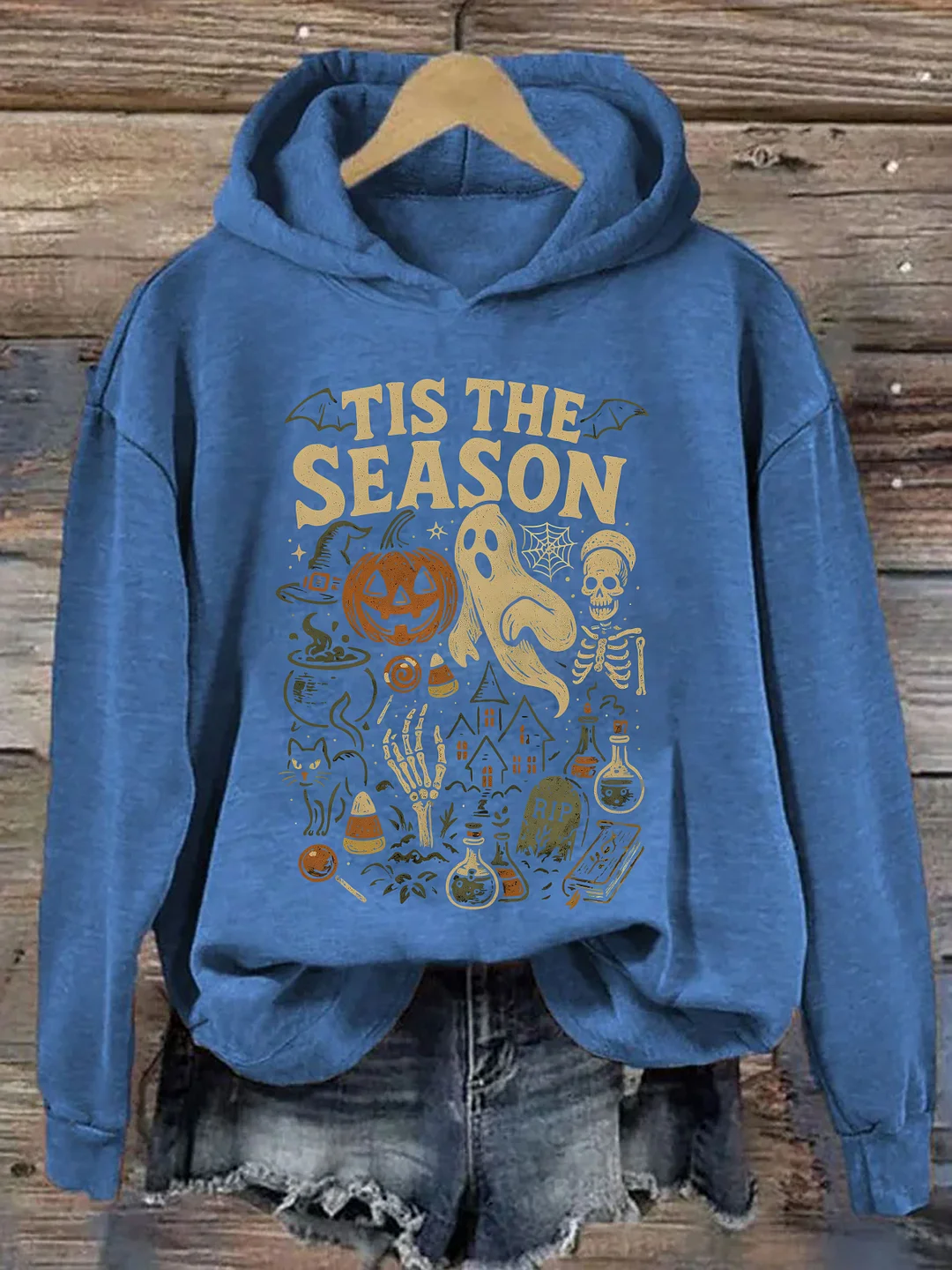 Tis' The Season Vintage Halloween Hoodie