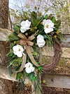 🌸Spring Hot Sale🔥Spring Farmhouse Rustic Magnolia Wreath-mysite-Adracos