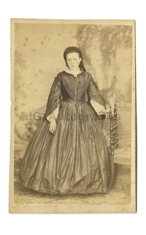 19th Century Fashion - Original 19th Century Carte-de-visite Photo Poster paintinggraph