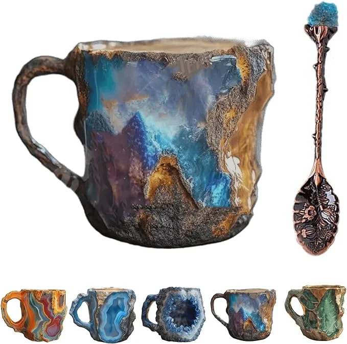 ☕2025 New Year's Sale 49% Off 🎁2024 New Mineral Crystal Coffee Mugs