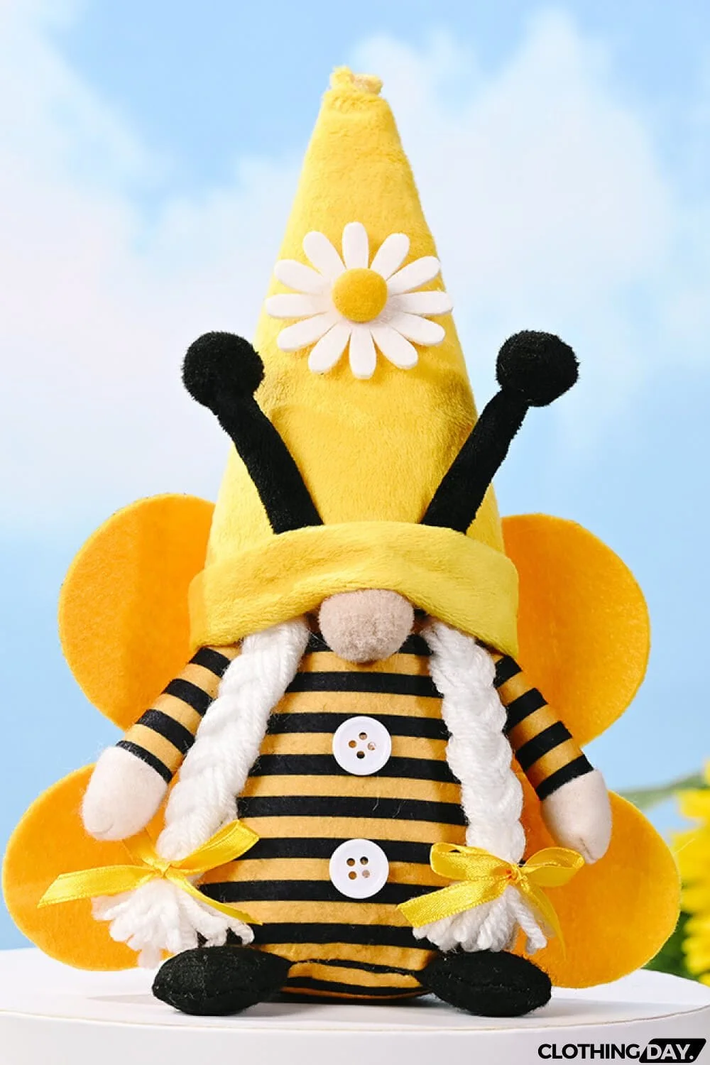 Bee Faceless Short Leg Gnome