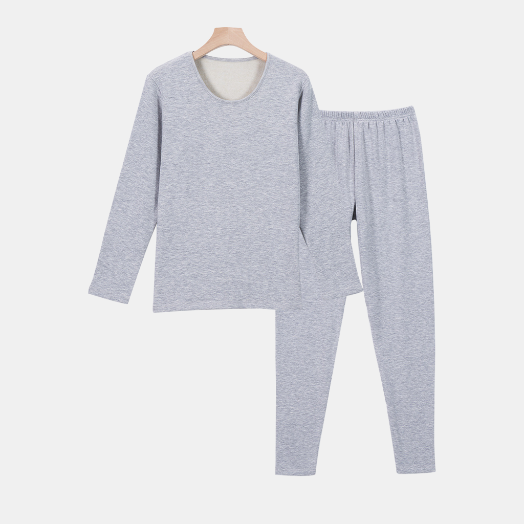 REAL SILK LIFE 100 Silk Brushed Thermal Underwear Set REAL SILK LIFE