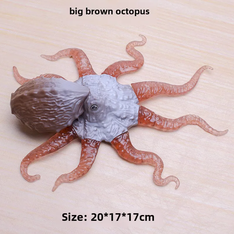 Simulation Of Marine Animals Underwater World Soft Glue Octopus Crab Model Vent Decompression Stretch Children’s Toys