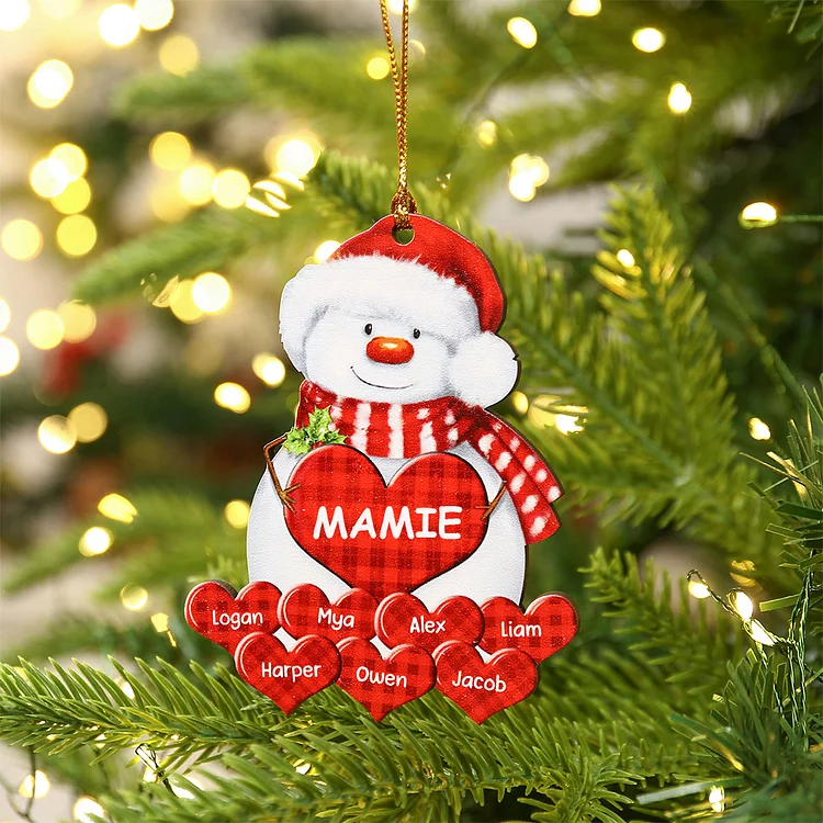 Ornements de Noël personnalisés avec Pendentif Bonhomme de Ornements de Noël personnalisés avec Pendentif Bonhomme de