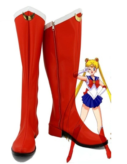 Sailor Moon Tsukino Usagi Cosplay Boots Shoes