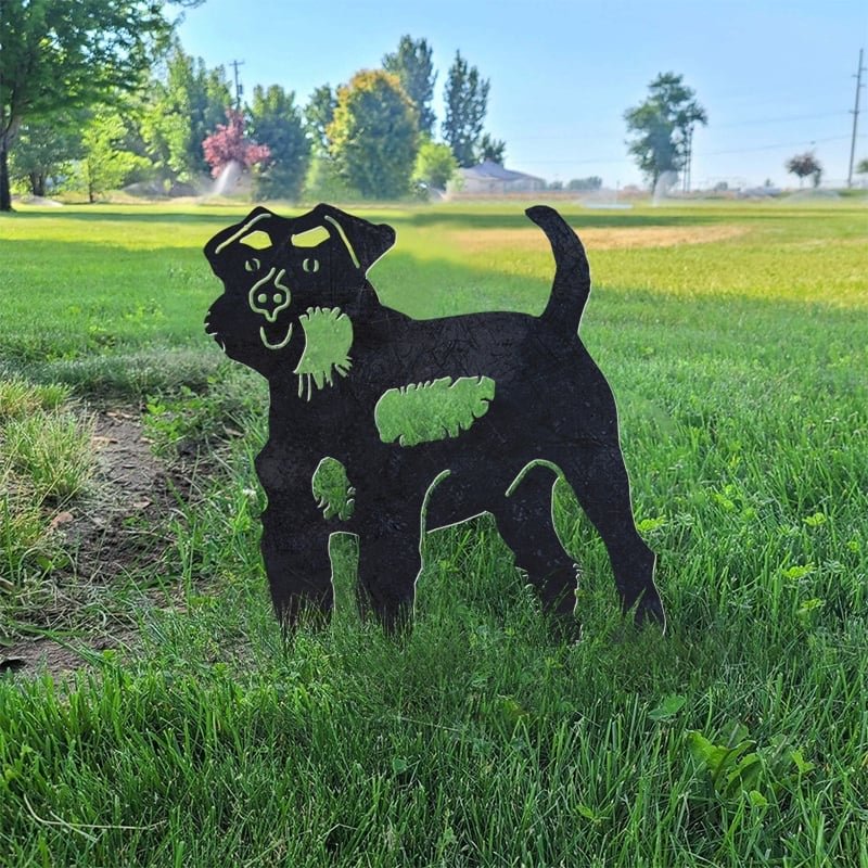 Schnauzer Metal Silhouette