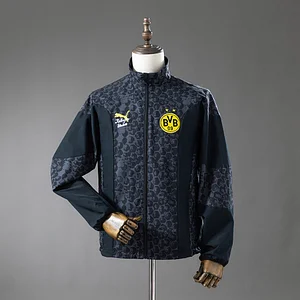 2025/2026 Dortmund Reversible Jacket Windbreaker- Black