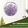 Kit d&eacute;coratif de soleil en diamant floral violet 7,87x7,87 in