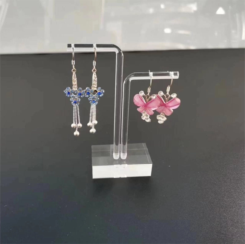 1 Piece 2 Pieces Set Arylic Minimalist Transparent Jewelry Rack