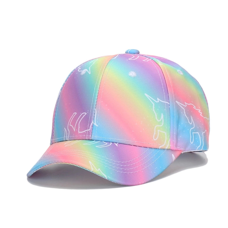 Children Unisex Streetwear Colorful Baseball Cap