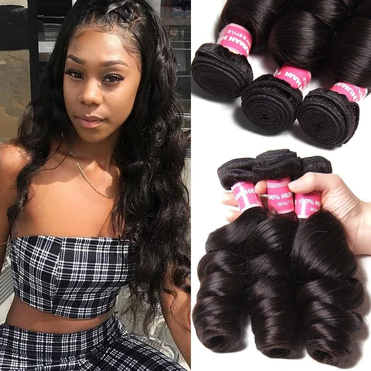 Malaysian Loose Wave 3 Bundles, Virgin Malaysian Human Hair On Sale- Hair