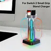 4 In 1 Game Controller Charger with Cassettes Slot RGB Charging Dock for NS2