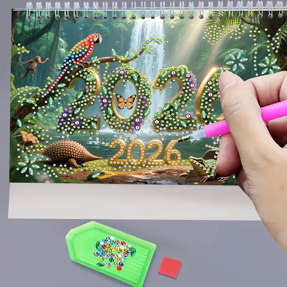 5D/DIY Calendar Crystal Painting Desk Calendars Kit Diamond Painting Calendar