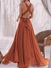Backless Halterneck Empire Maxi Dress