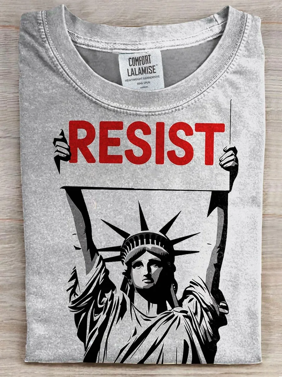Eagerlys Liberty Vintage Resist T-shirt Eagerlys