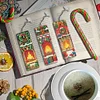 uk.everydayedeals 3Pcs DIY Diamond Painting Letter Christmas Fireplace Tassel Book Marks Craft