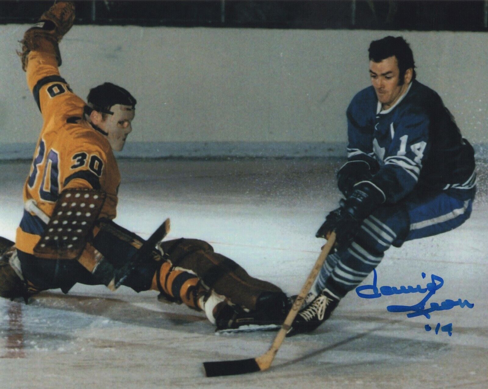 DAVID DAVE KEON SIGNED AUTOGRAPH TORONTO MAPLE LEAFS Photo Poster painting HHOF PROOF #5