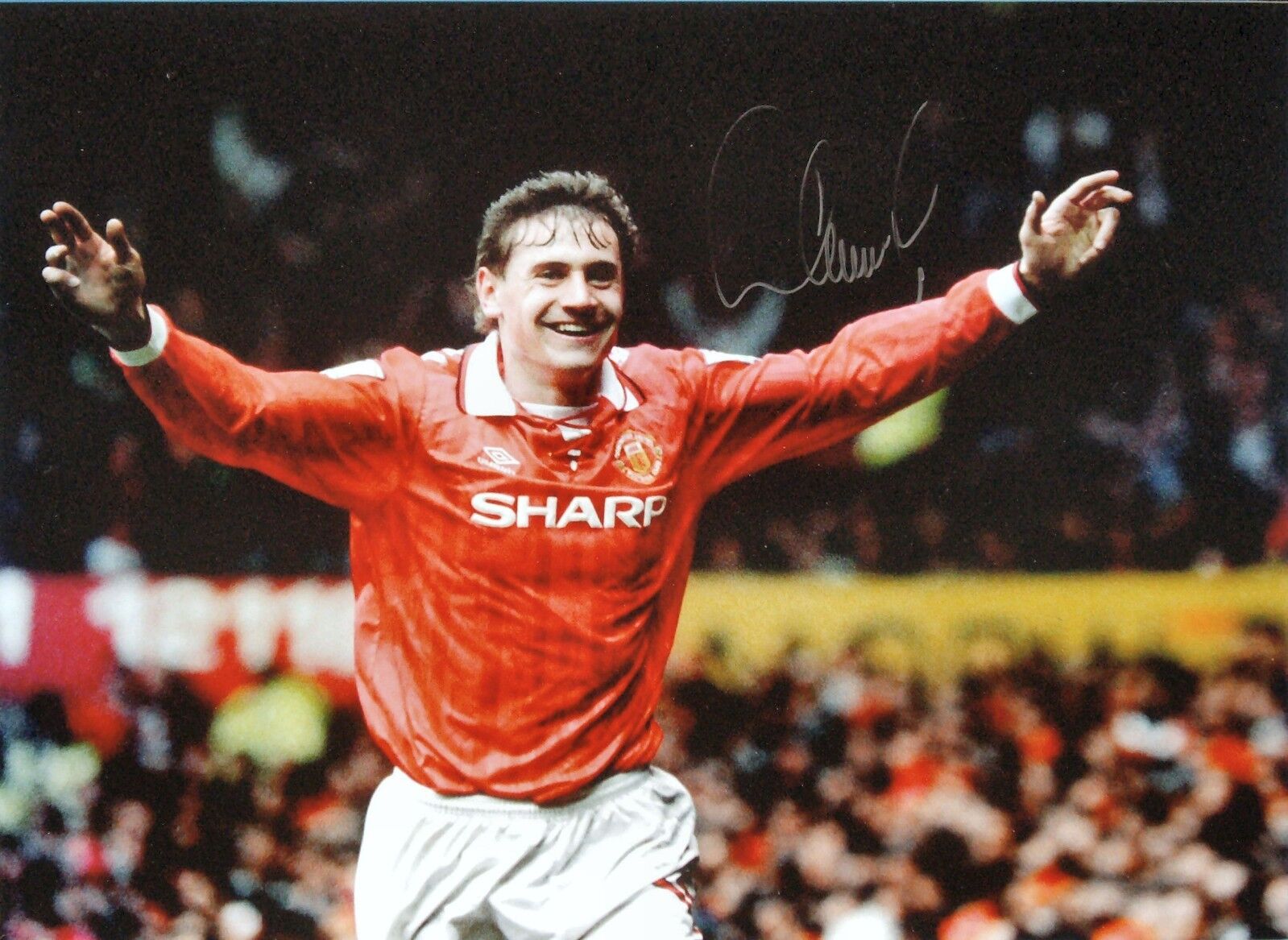 ANDREI KANCHELSKIS SIGNED MANCHESTER UNITED FOOTBALL Photo Poster painting COA & PROOF