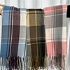 Autumn Winter Women Men Unisex Plaid Shawl Scarf