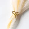 Stylish Golden Bowknot Catering Napkin Ring