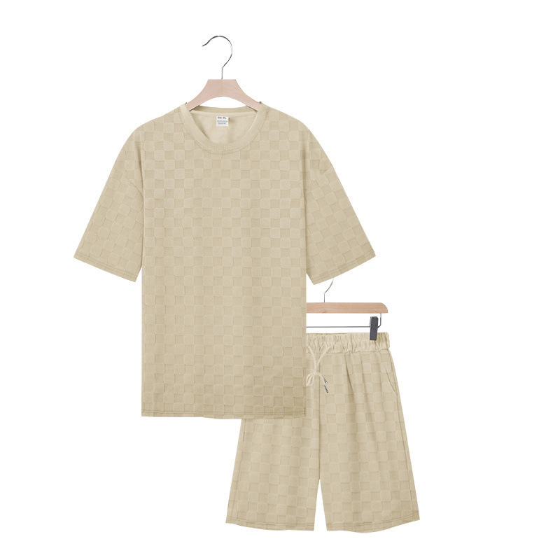 New Arrival Men’s Trendy T-Shirt Set Minimalist Casual Short Sleeve Crewneck Outfit