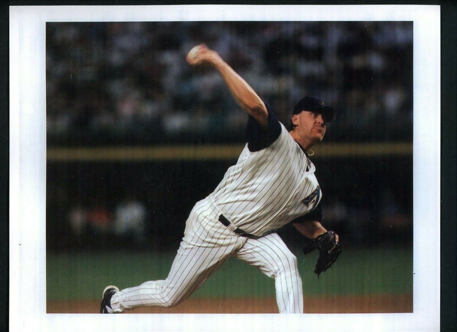 Curt Schilling circa 2001 Press Original Photo Poster painting Arizona Diamondbacks