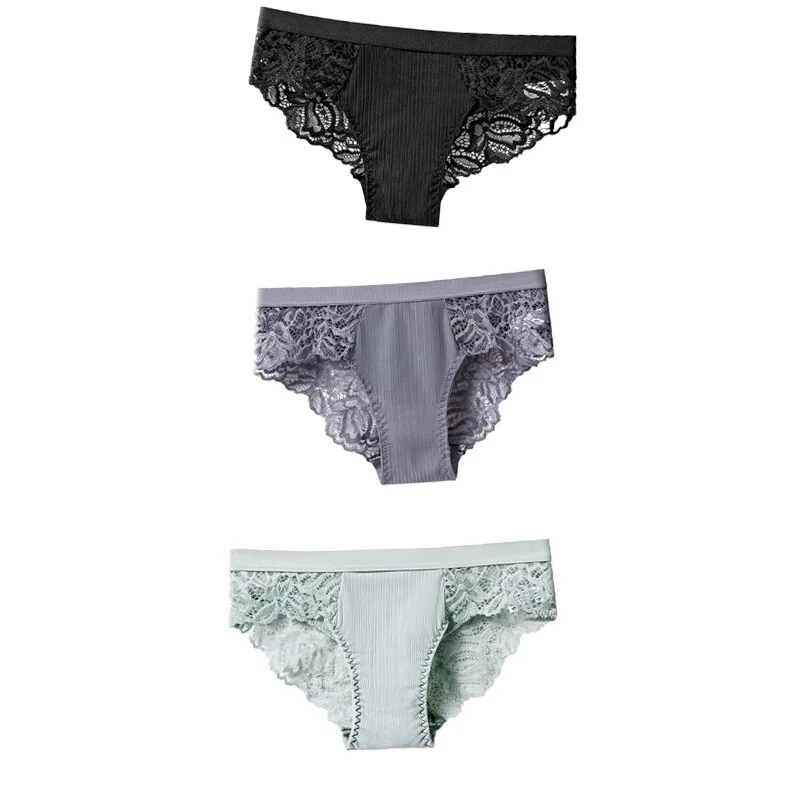 Billionm Confort Panties Sexy Panty Seampless Briefs Lace Women Underwear Lingerie for Female Girl Floral Pantys Underpants