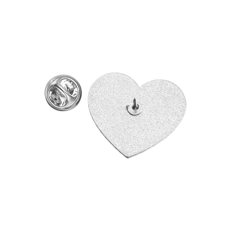 Cartoon Style Cowboy Style Artistic Pin Letter Heart Shape Alloy Stamping Stoving Varnish Plating Unisex Brooches