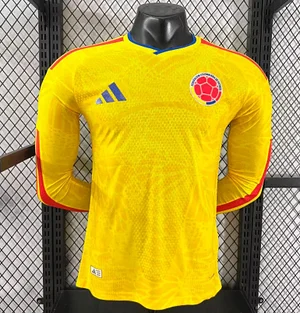 2026 Long Sleeve Player Version Colombia National Team Home Football Jersey 1:1 Thai Quality
