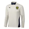 2025-2026 Portugal Half-Pull Training Suit Beige Football Shirt Set