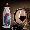 DIY Diamond Painting Wine Bags Diamond Art Liquor Bottle Covers Kit(Flowers)