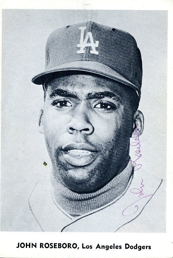 John Roseboro 1959 Jsa Authenticated Signed 5x7 Team Issued Photo Poster painting Autograph