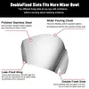 Pour Shield Stainless Steel Food Processor Attachment Safety Shield for Kitchen Aid Stand Mixers and Dishwasher Safe