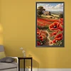 Diamond Painting -DIY Round Drill Poppy(40x60 CM)