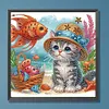 (Multi-Style)Cat Fish Owl-Partial Special Shaped Diamond Painting 30*30CM