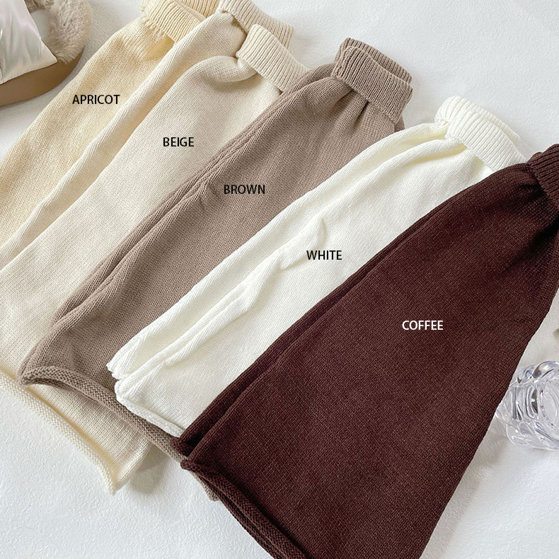JAPANESE JK FLARED KNIT LEG WARMERS