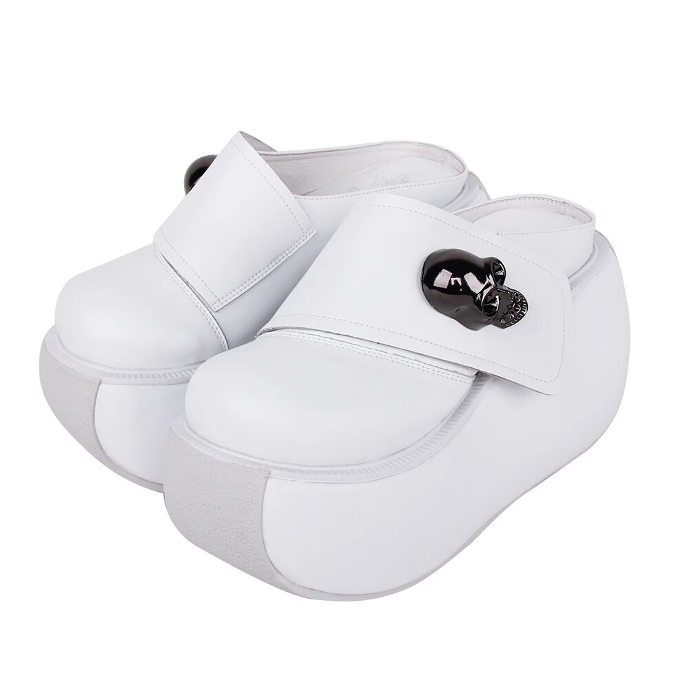 VCshoes Woman Gothic Lolita Cosplay Punk Shoes Lady High Heels Pumps Girl Princess Dress Party Sandals Slippers White Shoes 627