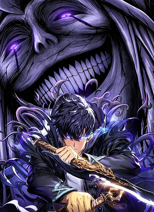 S*u様 SOLINCO shadow Sung Jinwoo Shadow Monarch CO18423 - AnimetalPoster