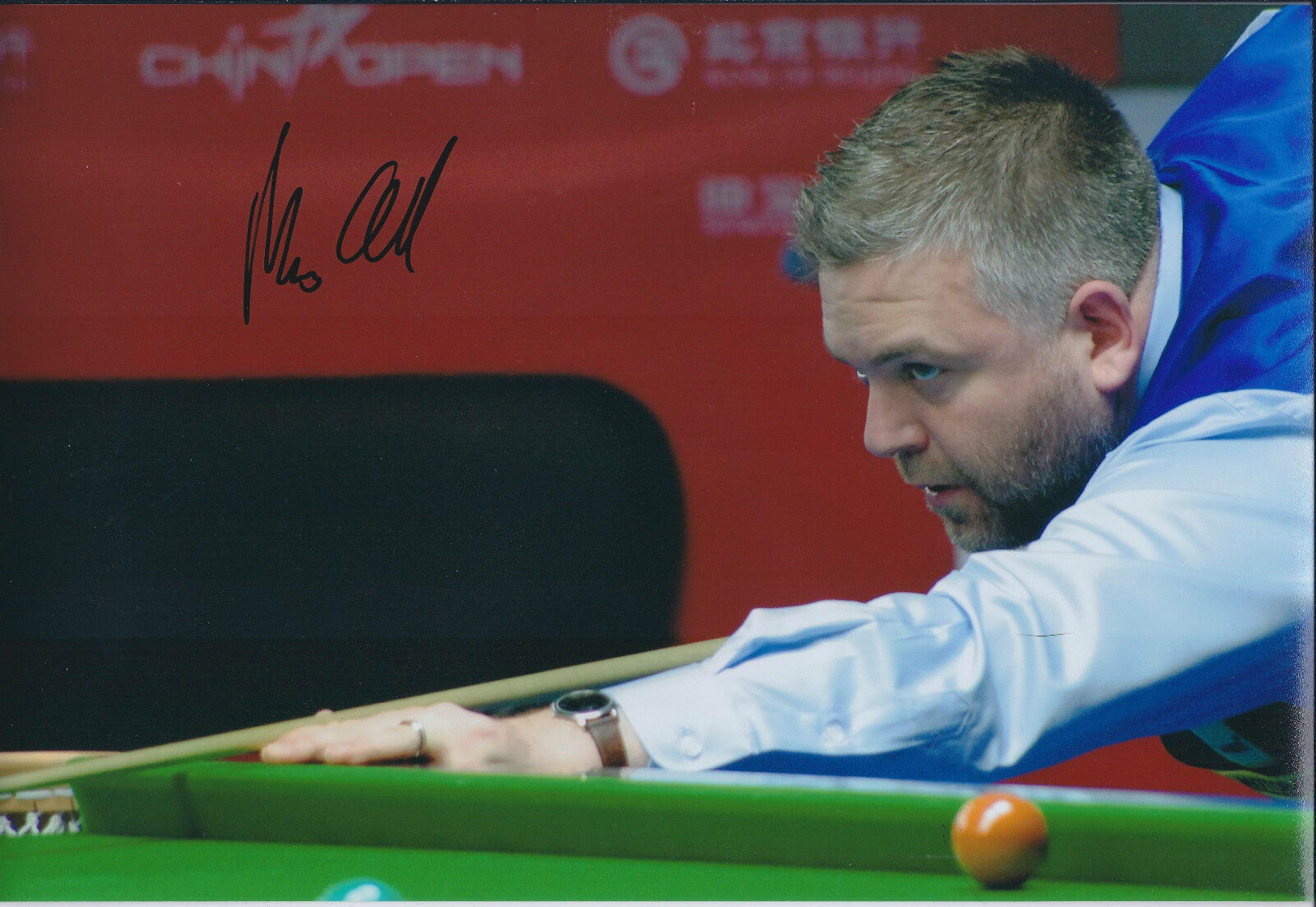 Marcus CAMPBELL AUTOGRAPH 12x8 Signed Photo Poster painting AFTAL COA Scottish SNOOKER Player