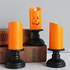 12 Pi&egrave;ces Bougies LED citrouille d'Halloween