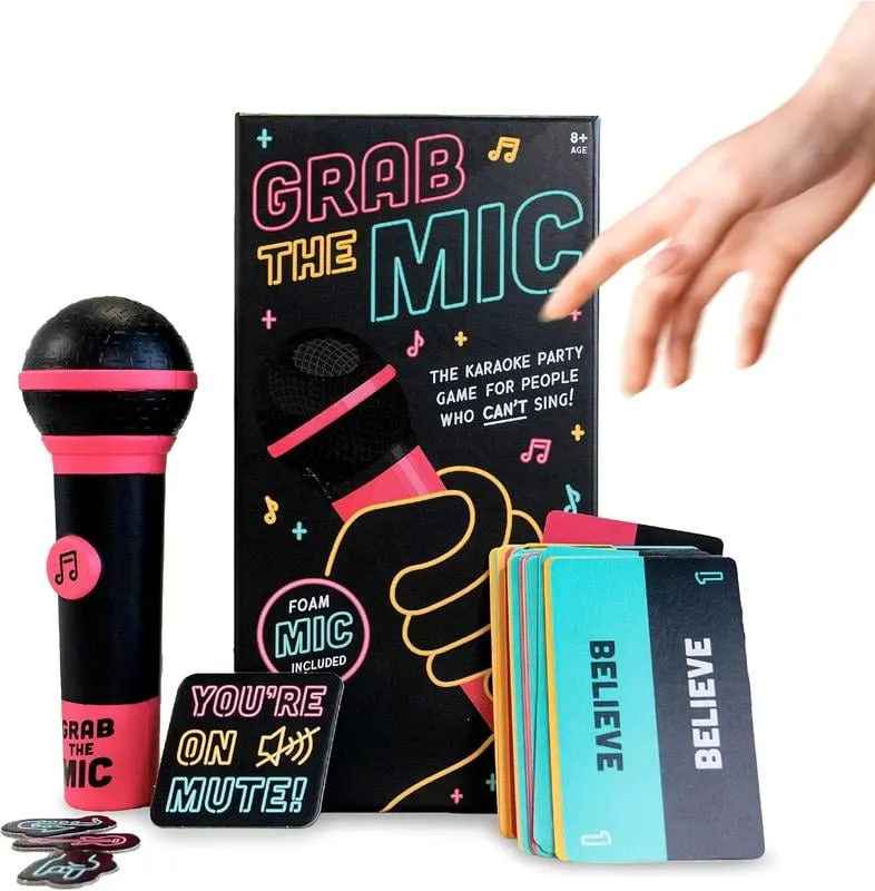 Full contents of the party game box